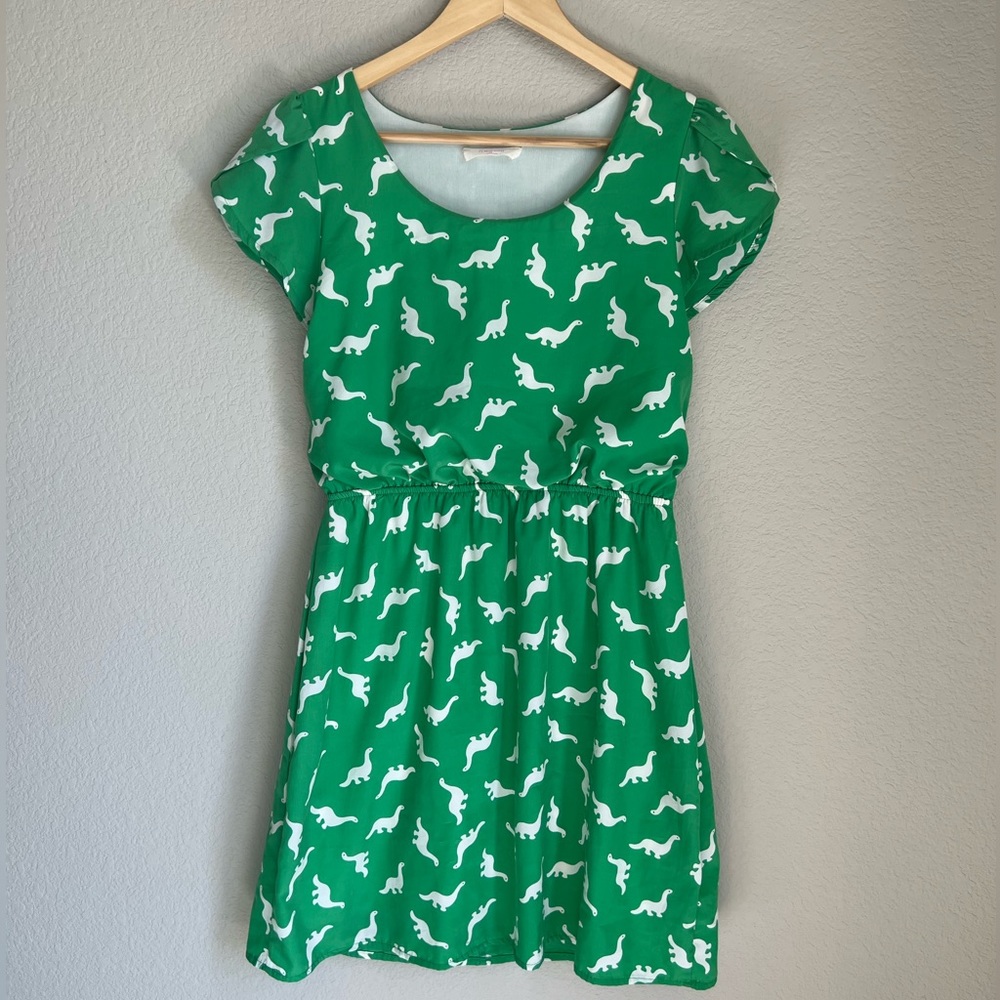 ModCloth “Oh My Gosh” a-line Dino dress